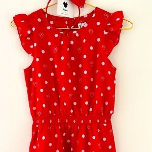 Janie and Jack Disney minnie dress with headband